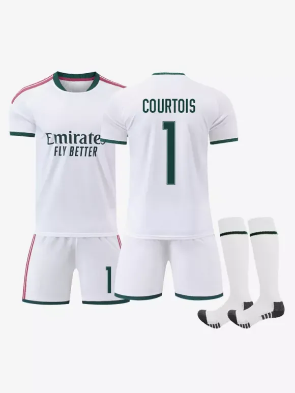 26/27 N° 7 Viní. Jr N° 10 Mbappé N° 5 Bellingham Ensemble 3 pièces Maillot domicile du club de football pour adultes et enfants
