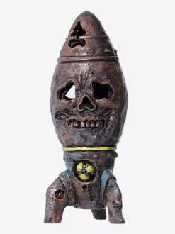 Accessoire de bombe crâne d'Halloween en résine Steampunk ogive nucléaire