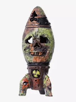 Accessoire de bombe crâne d'Halloween en résine Steampunk ogive nucléaire