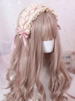 Accessoire de cheveux Lolita à volants en dentelle douce Lolita