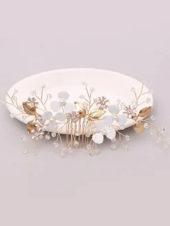 Accessoires de cheveux de mariée en métal