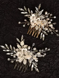 Accessoires de coiffure de mariée en métal