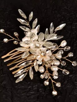Accessoires de coiffure en métal pour la mariée