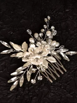 Accessoires de coiffure en métal pour la mariée