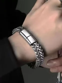 Accessoires Homme Chaînes Boyfriend Géométrique Géométrique Argent