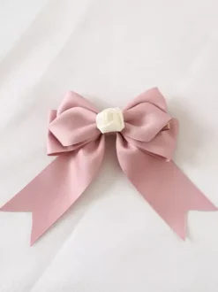 Accessoires Sweet Lolita : coiffes à n艙uds roses