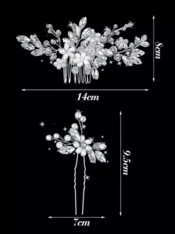 Accessoires de cheveux de mariée de mariage