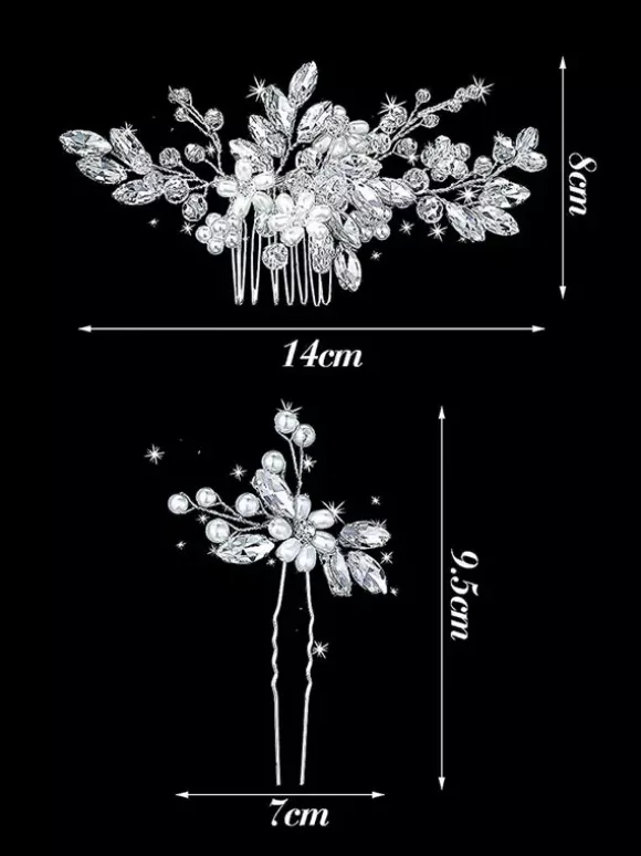 Accessoires de cheveux de mariée de mariage