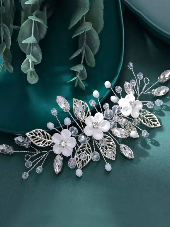 Accessoires de coiffure en métal pour la mariée