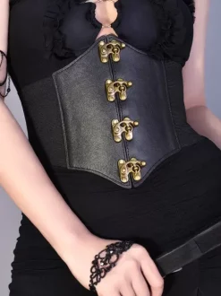 Accessoires gothiques Lolita 艗illets noirs Détails métalliques Divers