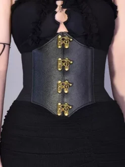 Accessoires gothiques Lolita 艗illets noirs Détails métalliques Divers