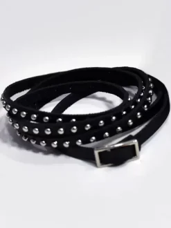 Accessoires Lolita Gothiques Rivets Noirs Accessoire en Cuir PU Divers