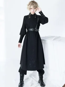 Accessoires Steampunk Lolita Détails en métal noir Ceinture en cuir PU Divers