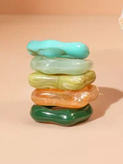 Bagues rondes style européen pour adultes bijoux décontractés au quotidien