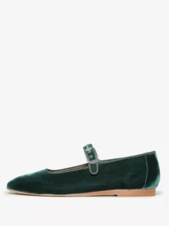 Ballerines en velours à bout rond Mary Jane Ballerines pour femmes