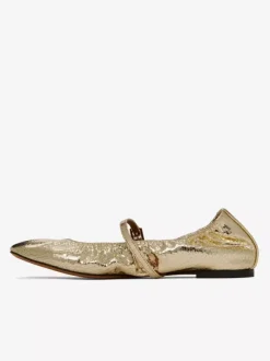 Ballerines plates noires à bout rond froncé Mary Jane Ballerines plates pour femmes