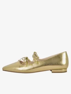 Ballerines en cuir PU à bout carré et boucle pour femmes