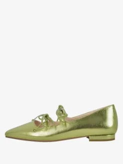 Ballerines en cuir PU à bout carré et boucle pour femmes