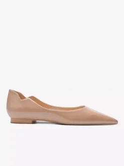 Ballerines noires pour femmes bout pointu chaussures décontractées à enfiler
