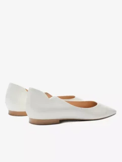 Ballerines noires pour femmes bout pointu chaussures décontractées à enfiler
