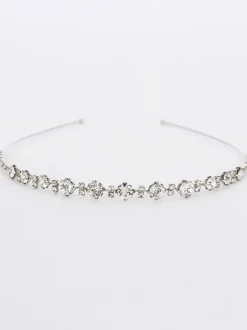 Bandeau de mariage argent strass accessoires de cheveux de mariée