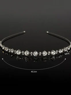 Bandeau de mariage argent strass accessoires de cheveux de mariée