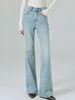 Bas de jeans modernes pour femmes jeans décontractés taille haute en denim style streetwear