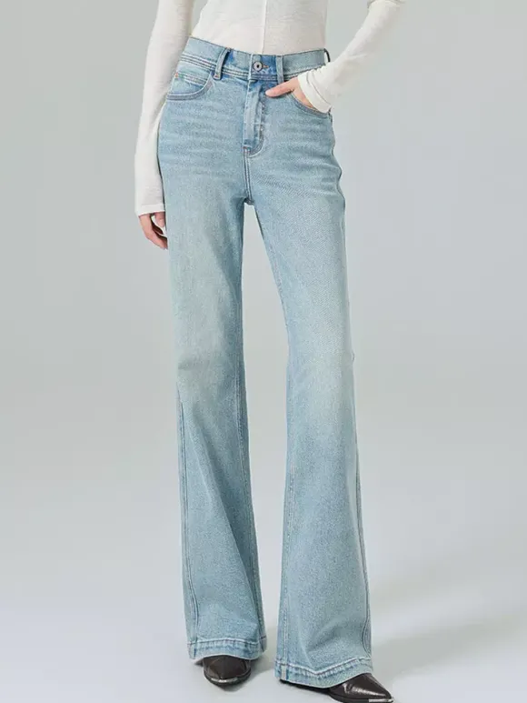 Bas de jeans modernes pour femmes jeans décontractés taille haute en denim style streetwear