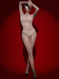 Bas de lingerie bas de corps noirs brillants lisses sans coutures pour tout le corps