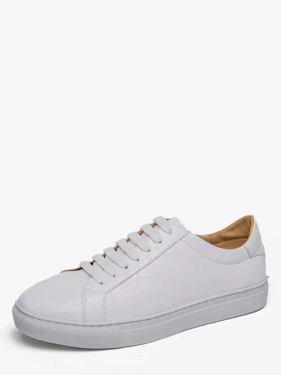 Baskets à enfiler pour hommes chaussures de marche épaisses à bout rond chaussures de randonnée basses décontractées et confortables