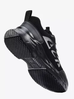 Baskets basses antidérapantes pour homme chaussures de course légères et sans lacets semelle épaisse