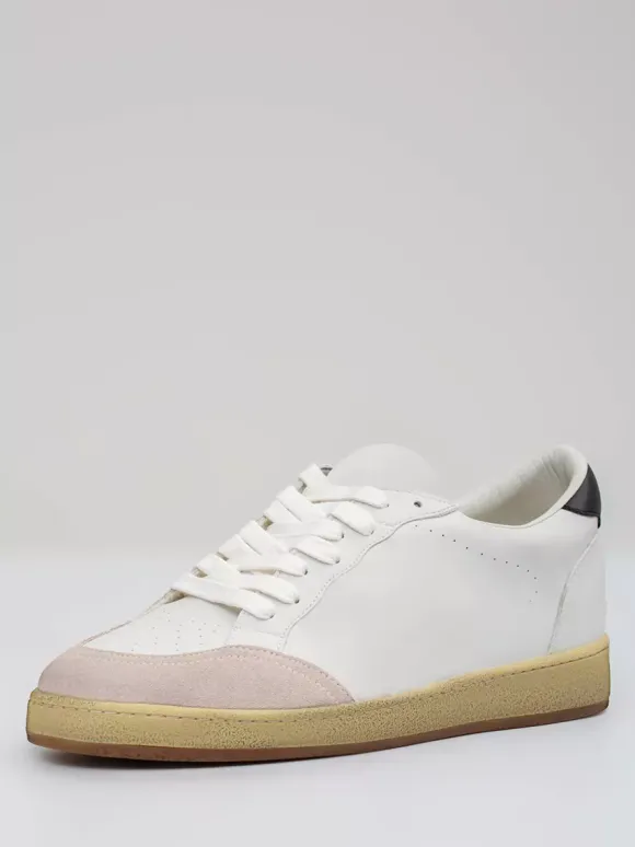 Baskets blanches à lacets pour femmes Baskets de skate