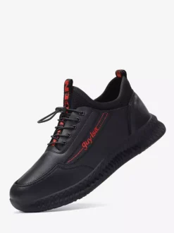 Baskets pour hommes chaussures de course à semelle épaisse légères respirantes et imperméables