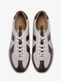 Baskets confortables en cuir à bout pointu pour hommes