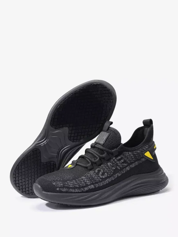 Baskets en maille pour hommes chaussures de jogging légères et haut de gamme chaussures de randonnée antidérapantes à semelle épaisse