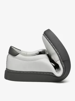 Baskets pour hommes Chaussures de sport à bout rond en cuir à la mode