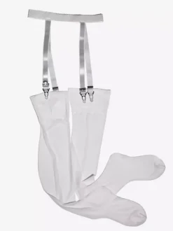 Bas sexy hauts et fins avec porte-jarretelles