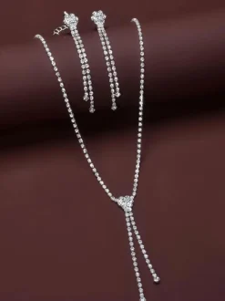 Bijoux de mariage collier et boucle d'oreille