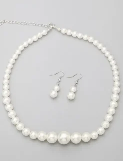 Bijoux de mariage ivoires métallique