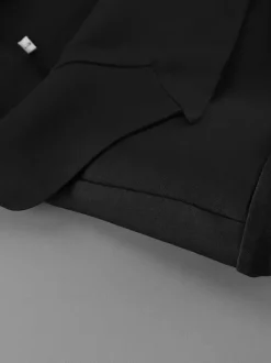 Blazer à bordure en dentelle et fermeture à un bouton pour femme 2026