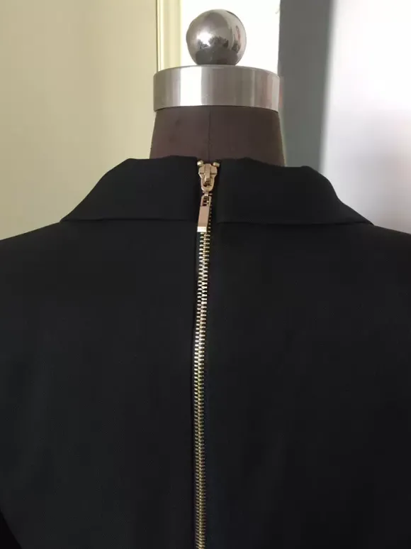 Blazer Long Femme avec Manches Longues à Col Revers Coupe Cintrée avec Fente Unicolore