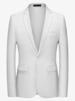 Blazers Vestes Costumes Décontractés Hommes Formel Bleu Vert Foncé De Qualité