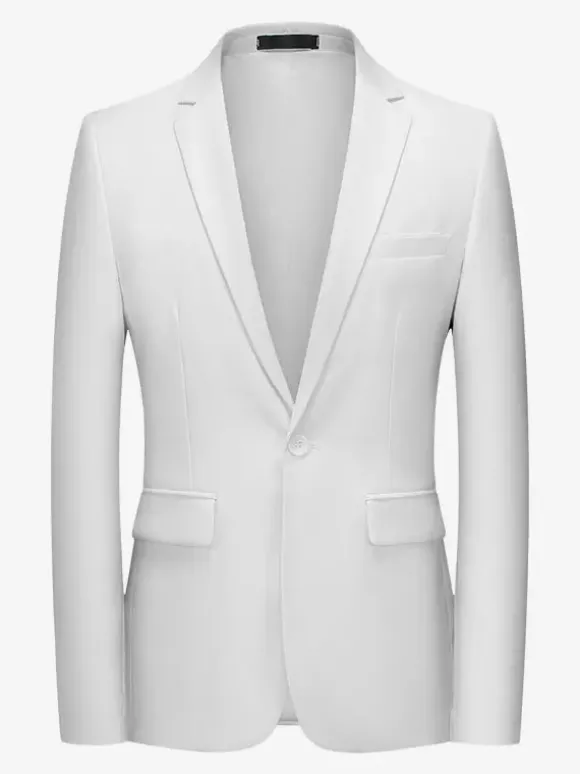 Blazers Vestes Costumes Décontractés Hommes Formel Bleu Vert Foncé De Qualité