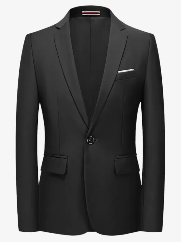 Blazers Vestes Costumes Décontractés Hommes Formel Bleu Vert Foncé De Qualité