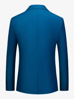 Blazers Vestes Costumes Décontractés Hommes Formel Bleu Vert Foncé De Qualité