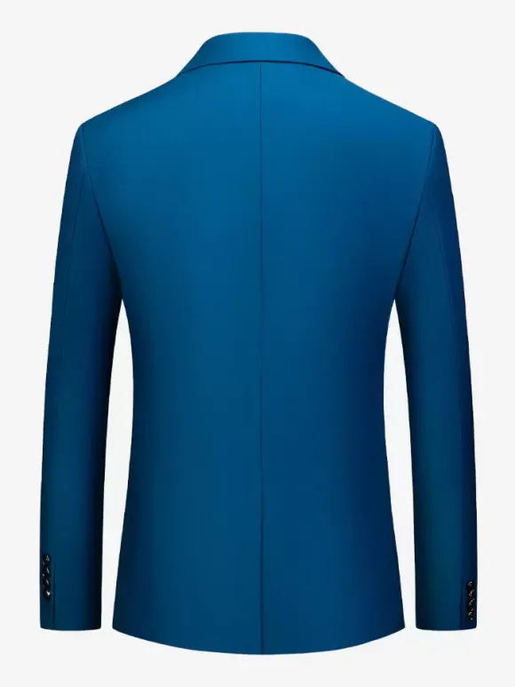 Blazers Vestes Costumes Décontractés Hommes Formel Bleu Vert Foncé De Qualité