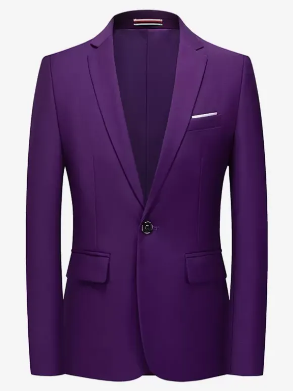 Blazers Vestes Costumes Décontractés Hommes Formel Bleu Vert Foncé De Qualité