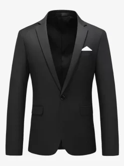 Blazers Vestes Costumes Décontractés Hommes Formel Kaki Jaune Cérémonie Mariage