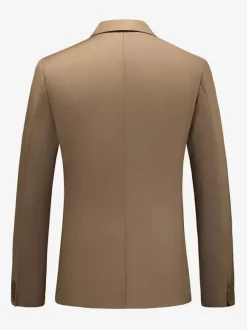Blazers Vestes Costumes Décontractés Hommes Formel Kaki Jaune Cérémonie Mariage