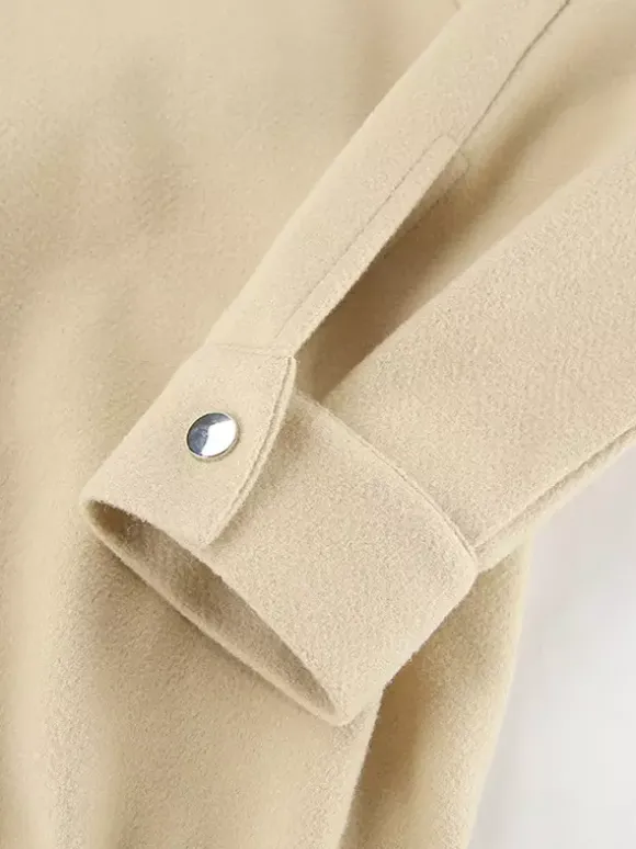 Blouson aviateur femme à épaules tombantes - Harrington minimaliste zippé avec patte de col - Tenues décontractées printemps 2026